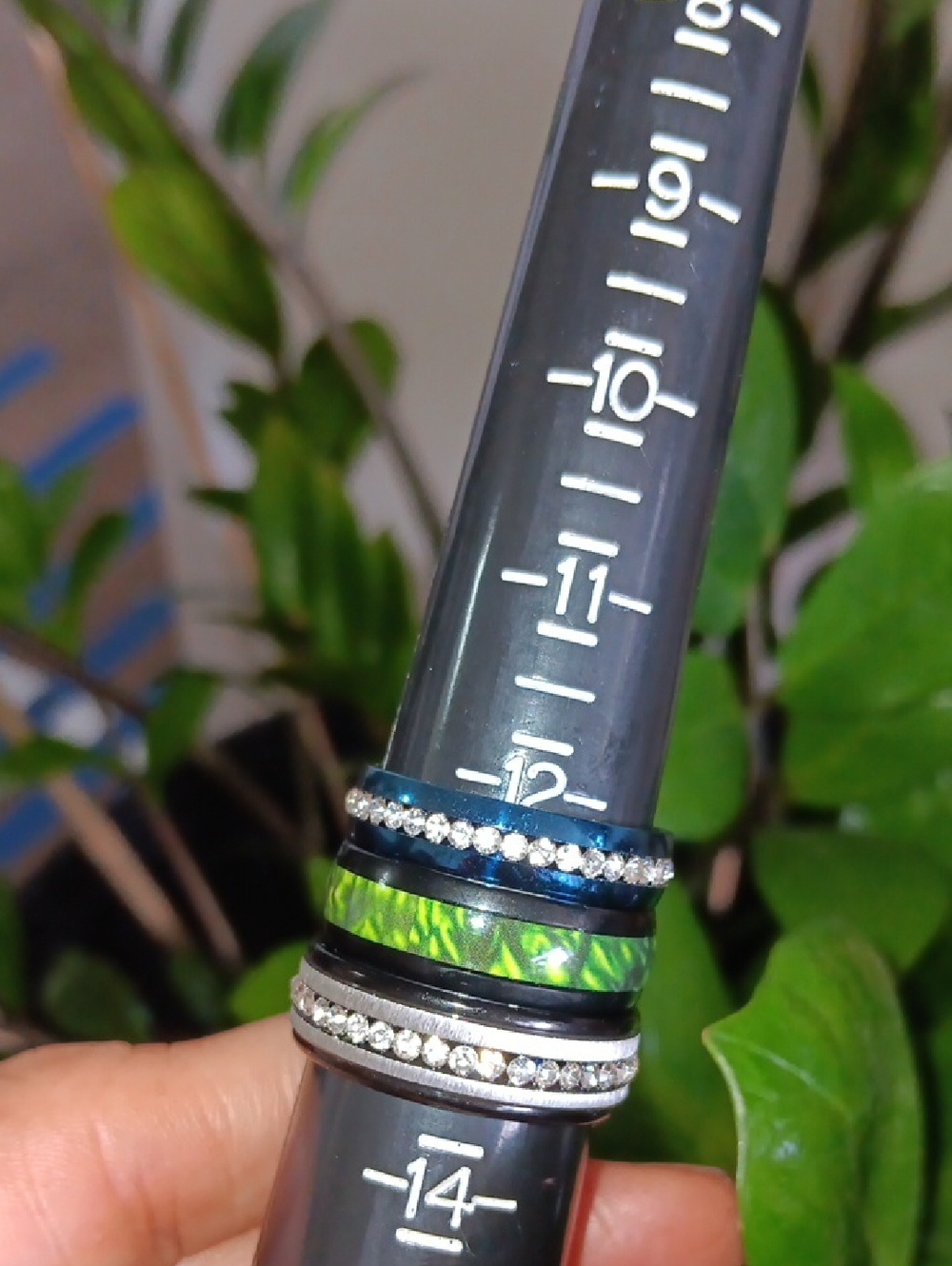 Stainless steel rings with Gemstones